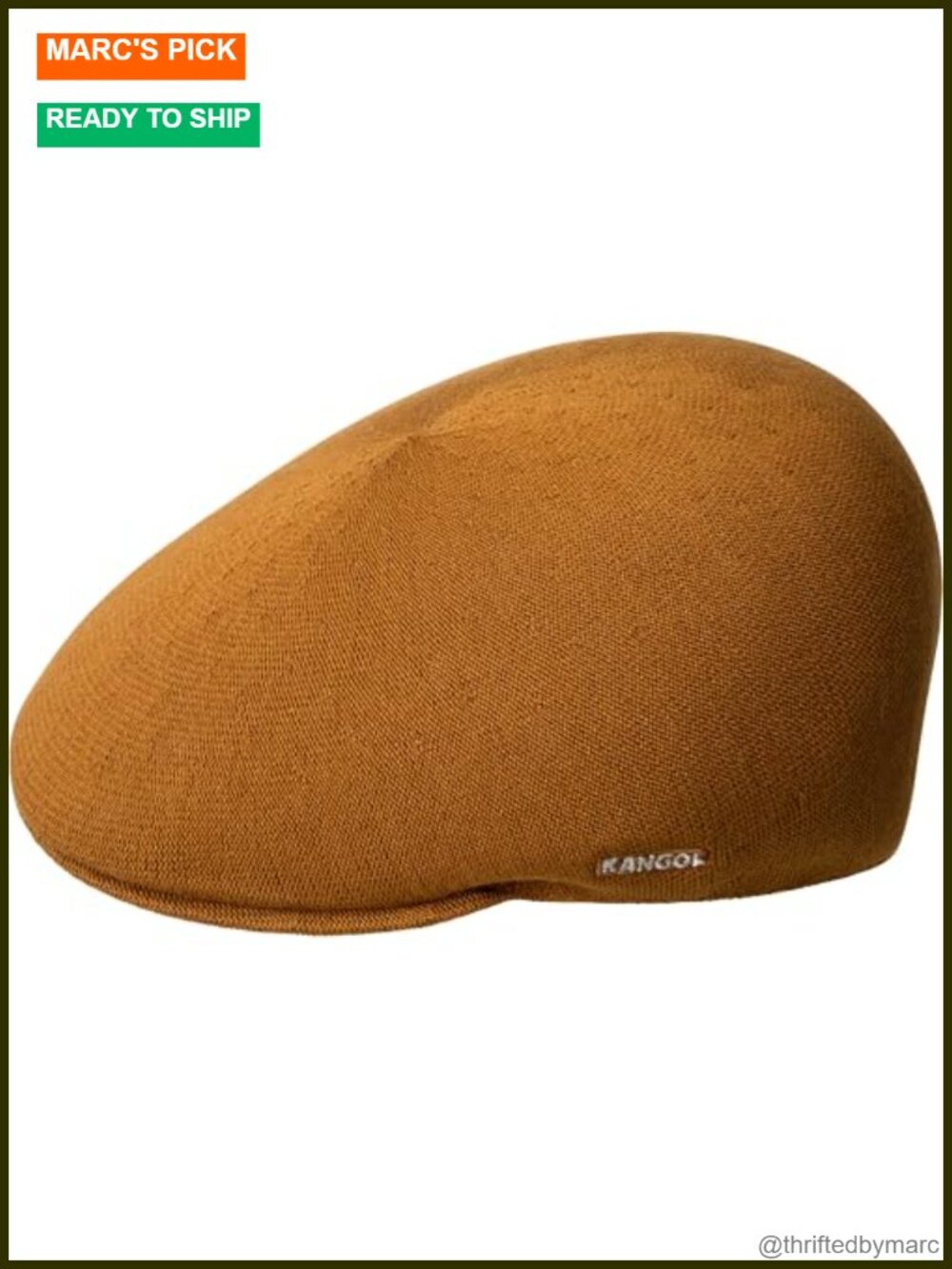 Kangol Bamboo 507 Newsboy Cap Wide Brim Lightweight Adult